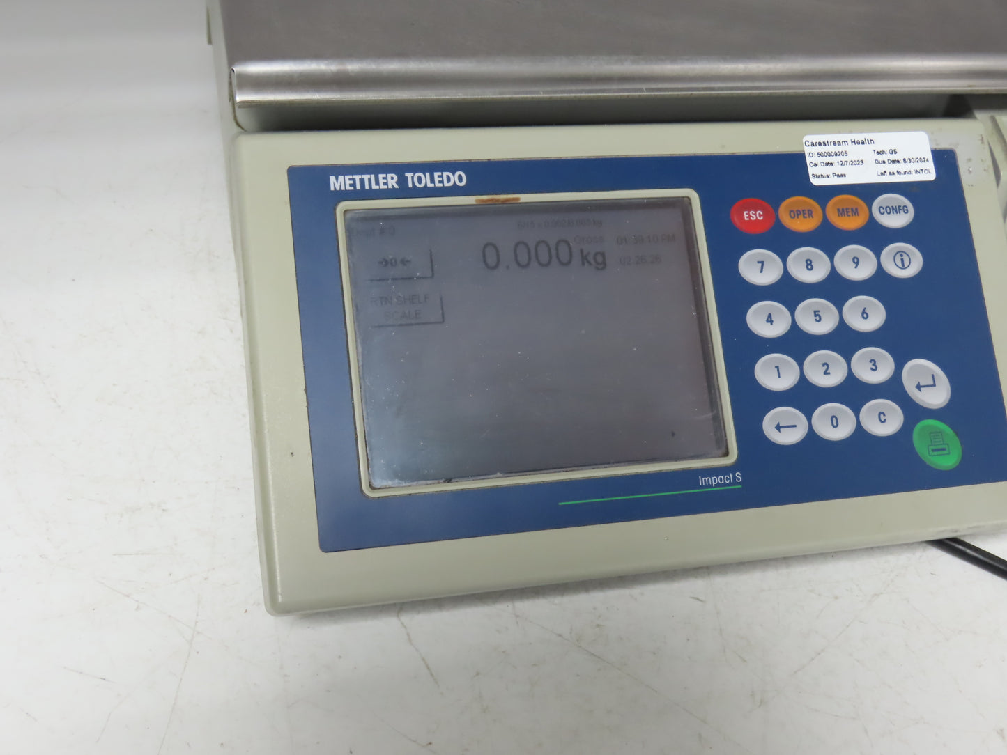 Mettler Toledo PACT-S Scale Touch screen with Printer Impact S