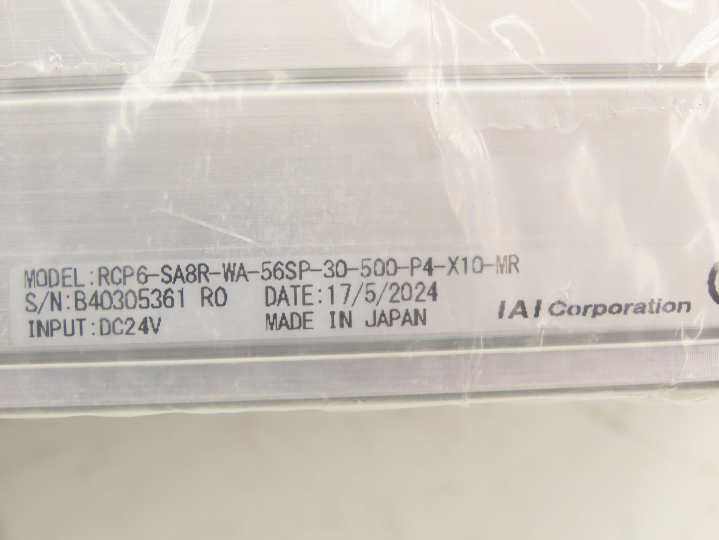 IAI Robo Cylinder w/Controller 30mm Lead 500mm Stroke 10m Cable Motor Side Right