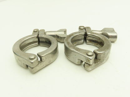 1.5" Tri Clover Clamp Stainless Steel Sanitary Flange 5/16 Thumb Screw Lot of 15