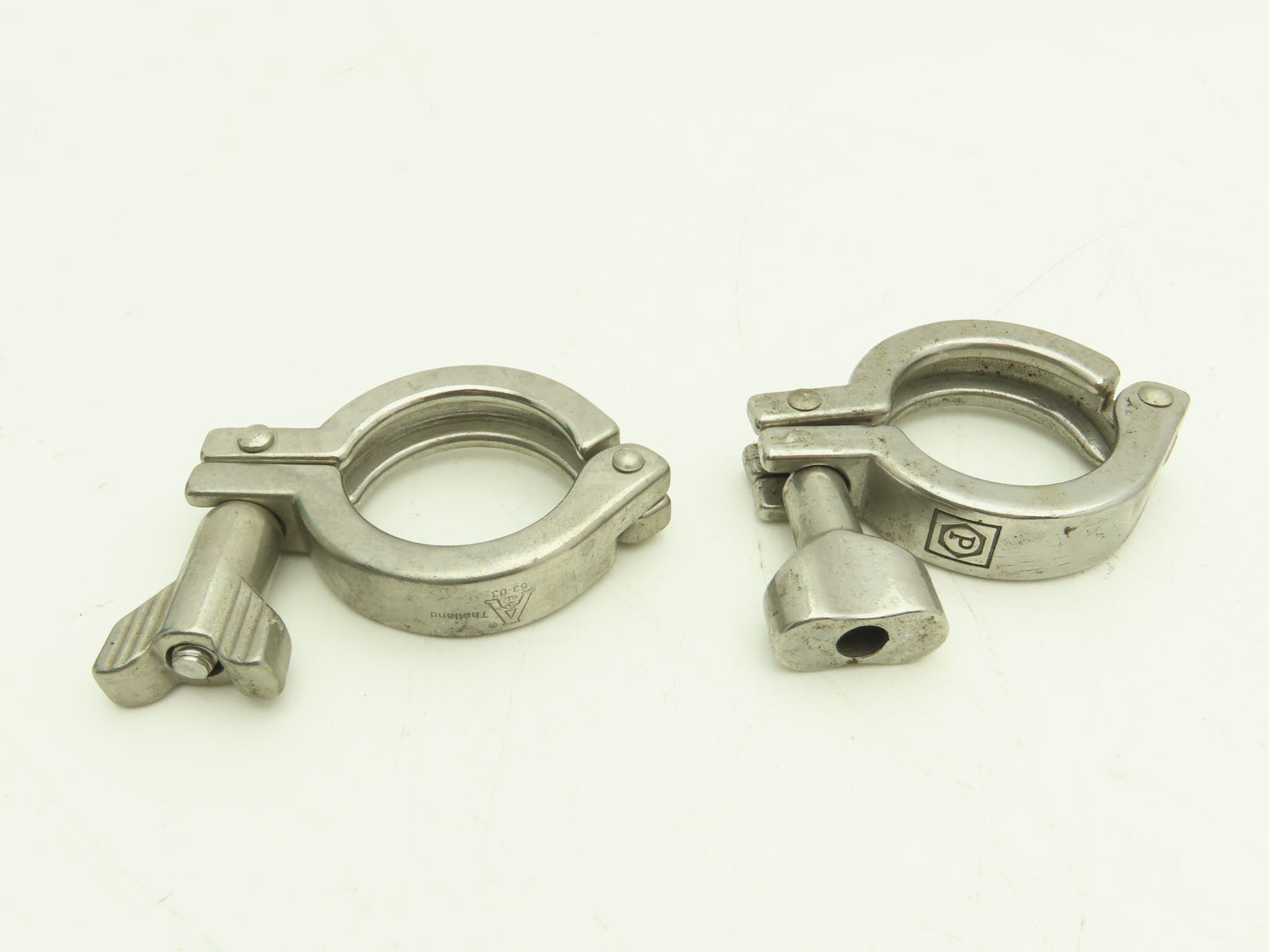 1.5" Tri Clover Clamp Stainless Steel Sanitary Flange 5/16 Thumb Screw Lot of 15