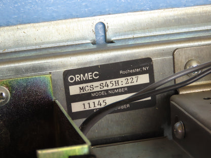 Ormec MCS-S45H*227 AC Servo Motor Drive Controller Helical Chopper