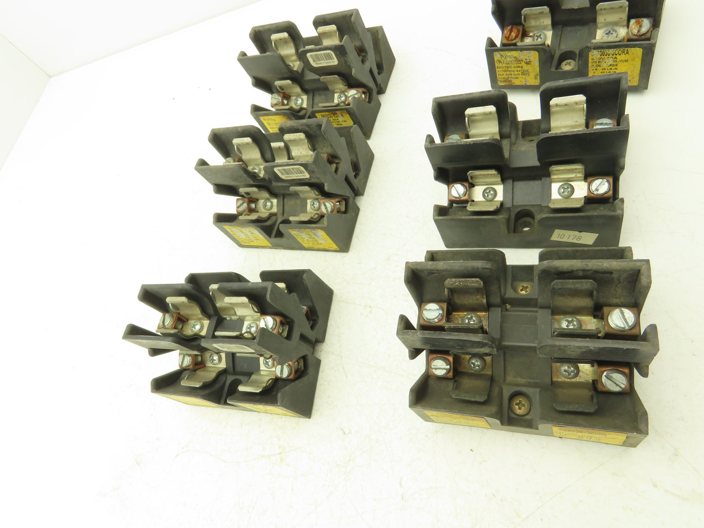 Bussmann JP60030-3CORA Pyramid /Open Style Fuse Block 600V-30A 3 Pole Lot of 6