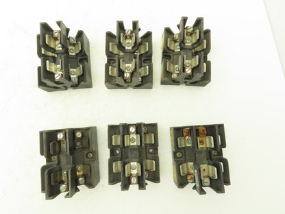 Bussmann JP60030-3CORA Pyramid /Open Style Fuse Block 600V-30A 3 Pole Lot of 6