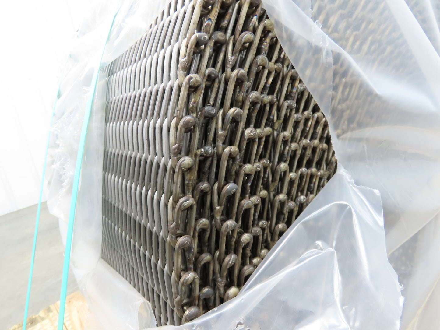 Cambridge T314-18 FBFS Stainless Wire Mesh Furnace Flat Conveyor Belt 18"x 140'