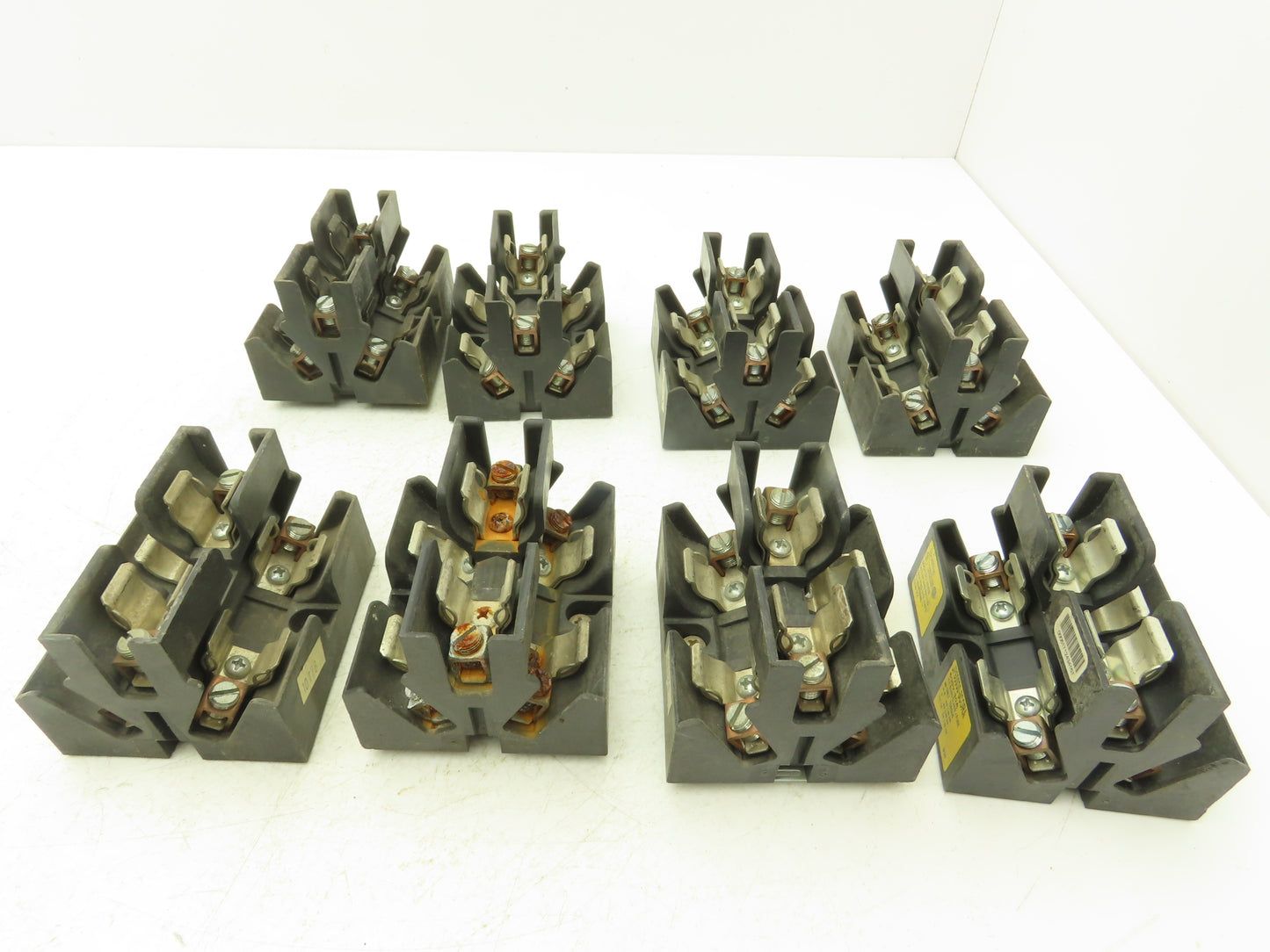 Bussmann JP60030-3CORA Pyramid /Open Style Fuse Block 600V-30A 3 Pole Lot of 8