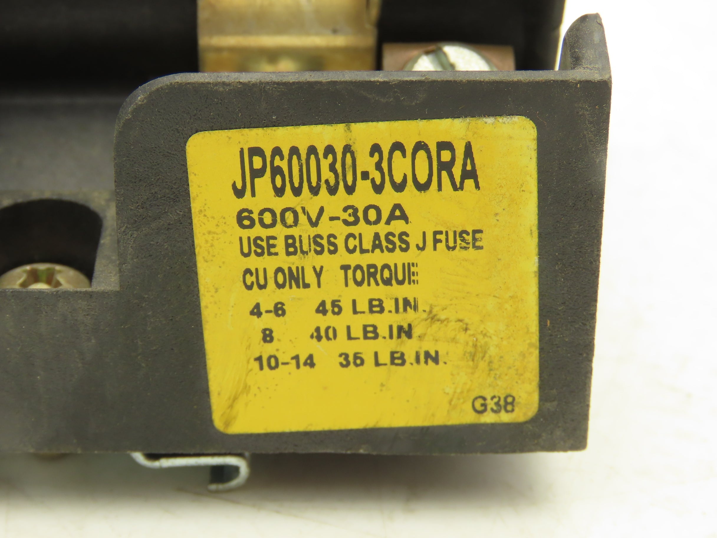Fuses Pyramids Bussmann JP60030-3CORA Pyramid /Open Style Fuse Block 600V-30A 3 Pole ...