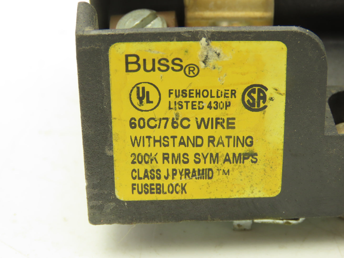 Bussmann JP60030-3CORA Pyramid /Open Style Fuse Block 600V-30A 3 Pole Lot of 8