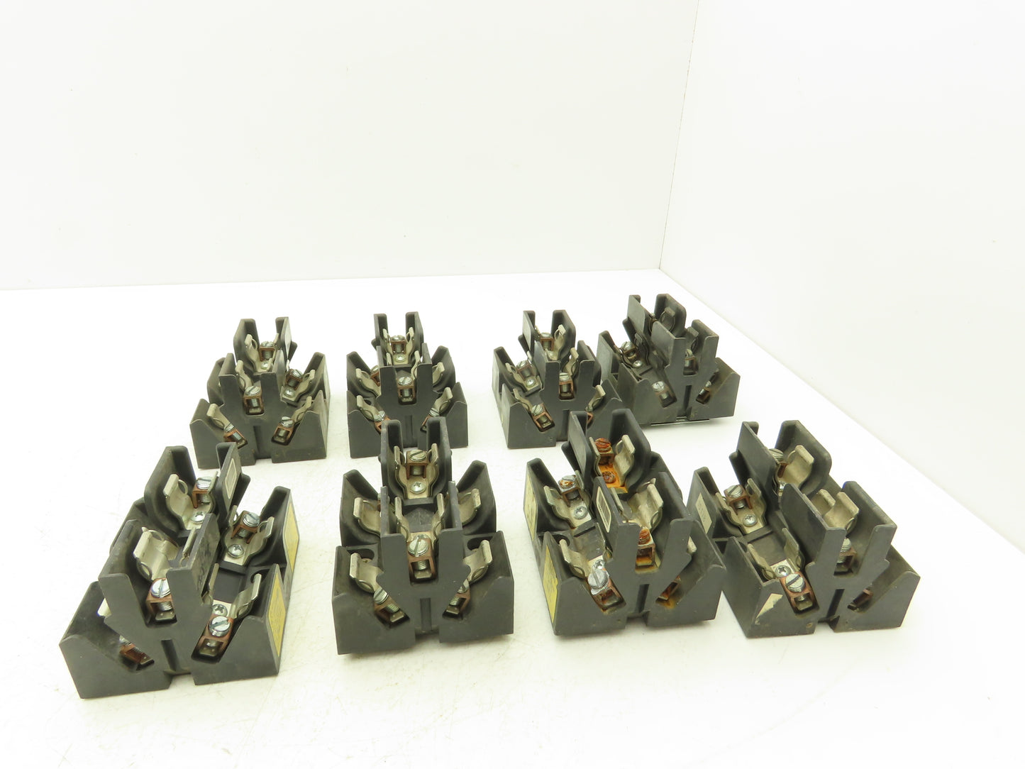 Bussmann JP60030-3CORA Pyramid /Open Style Fuse Block 600V-30A 3 Pole Lot of 8