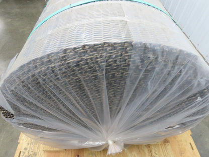 Cambridge T314-24 FBFS Stainless Wire Mesh Furnace Flat Conveyor Belt 24"x 150'