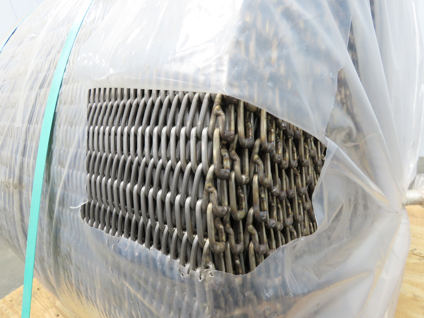 Cambridge T314-24 FBFS Stainless Wire Mesh Furnace Flat Conveyor Belt 24"x 150'