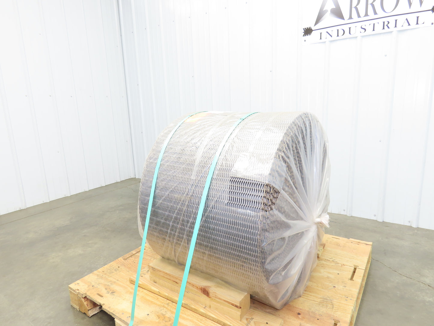 Cambridge T314-24 FBFS Stainless Wire Mesh Furnace Flat Conveyor Belt 24"x 150'