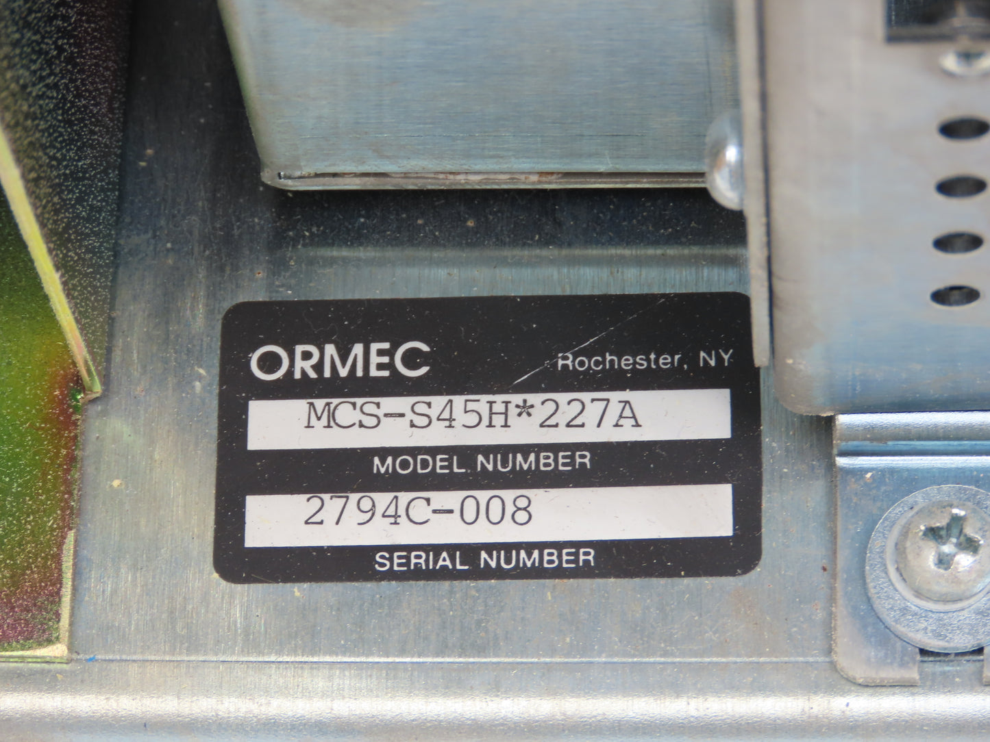 Ormec MCS-S45H*227A AC Servo Motor Drive Controller Helical Chopper