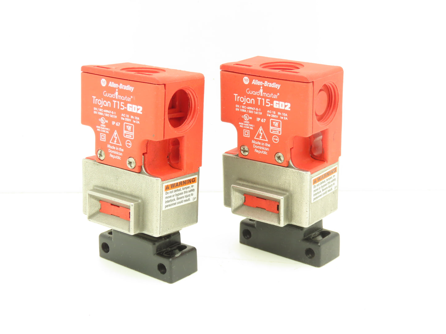 Allen Bradley 440K-T11287 Trojan T15-GD2 Guardmaster Safety Switch Lot of 2