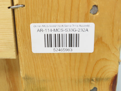 Ormec MCS-S33G*232A AC Servo Motor Drive Controller Helical Chopper