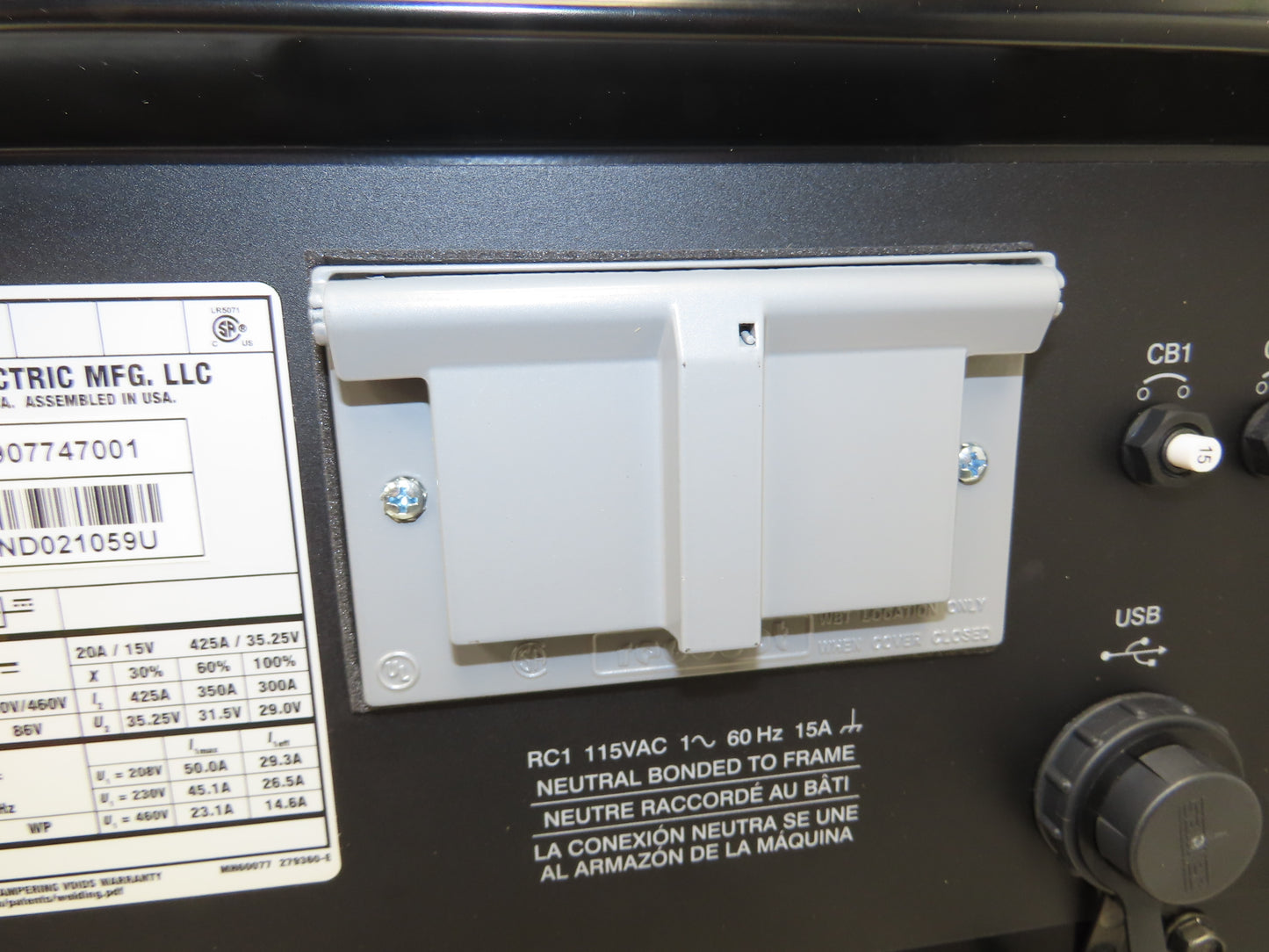 Miller Deltaweld 350 Mig Welder 350A DC Arc 208/230/460VAC Power Unit