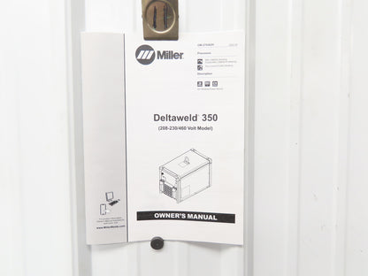 Miller Deltaweld 350 Mig Welder 350A DC Arc 208/230/460VAC Power Unit