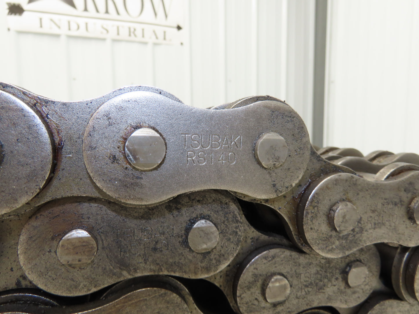 Tsubaki RS140-3-RP 3 Strand Roller Chain 1-3/4" Pitch Riveted 1" Roller 10 Feet