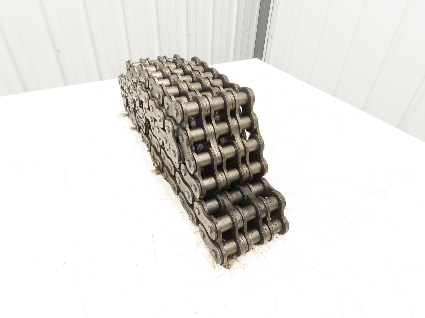 Tsubaki RS140-3-RP 3 Strand Roller Chain 1-3/4" Pitch Riveted 1" Roller 10 Feet