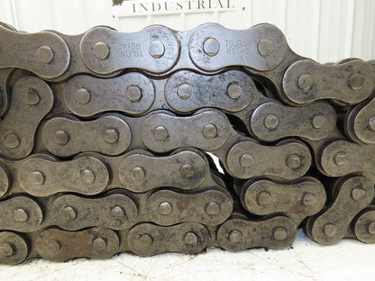 Tsubaki RS140-3-RP 3 Strand Roller Chain 1-3/4" Pitch Riveted 1" Roller 10 Feet