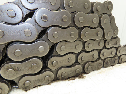Tsubaki RS140-3-RP 3 Strand Roller Chain 1-3/4" Pitch Riveted 1" Roller 10 Feet