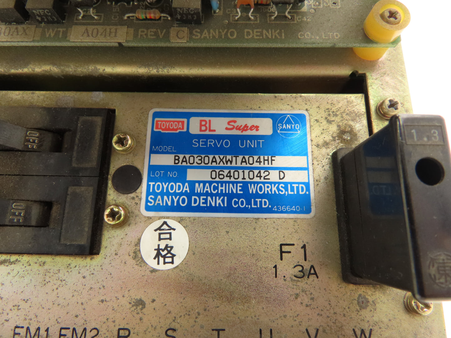 Toyoda Sanyo Denki BA030AXWTA04HF BL-Super Servo Unit w/AEUNIT II