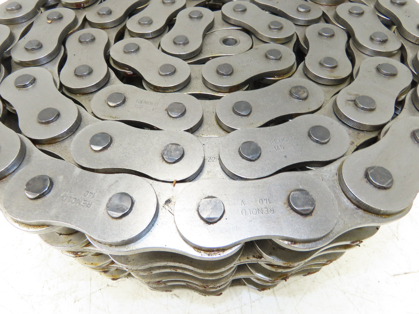 Renold 140 -3 V 3 Strand Roller Chain 1-3/4" Pitch Riveted 1" Rollers 10 Feet