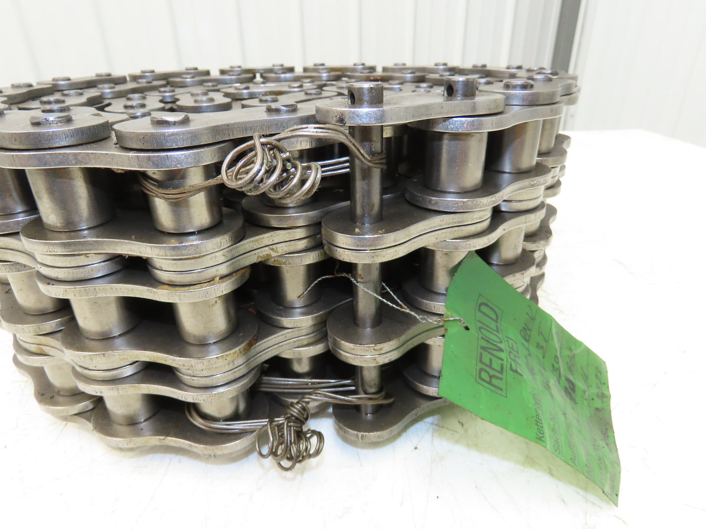 Renold 140 -3 V 3 Strand Roller Chain 1-3/4" Pitch Riveted 1" Rollers 10 Feet