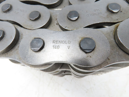 Renold 140 -3 V 3 Strand Roller Chain 1-3/4" Pitch Riveted 1" Rollers 10 Feet