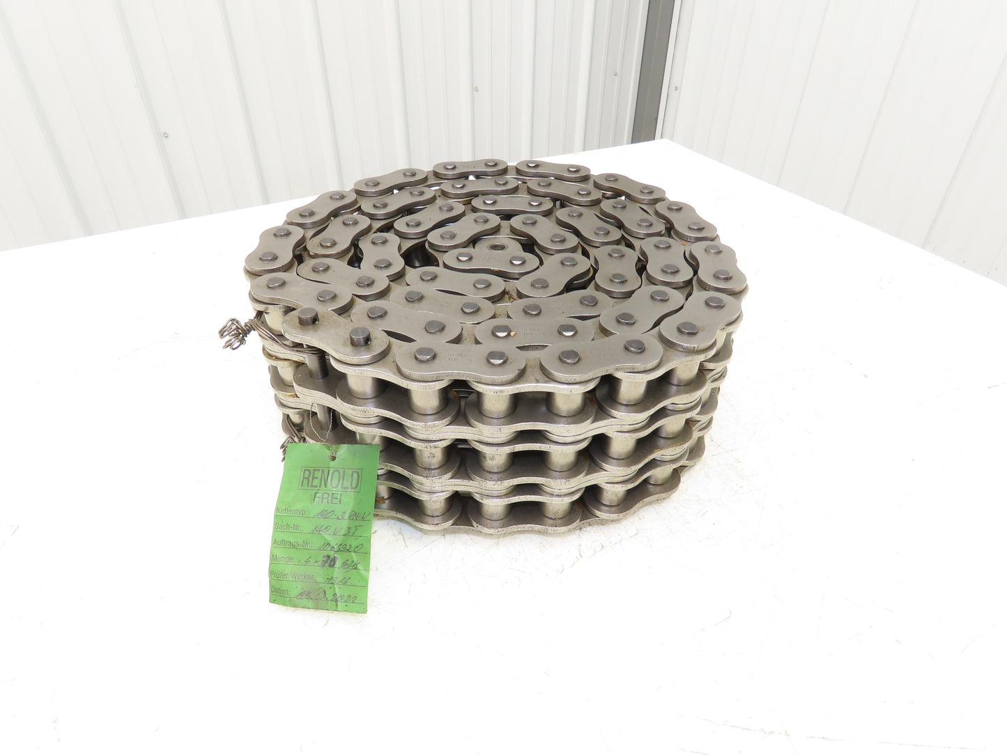Renold 140 -3 V 3 Strand Roller Chain 1-3/4" Pitch Riveted 1" Rollers 10 Feet