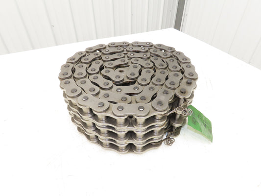 Renold 140 -3 V 3 Strand Roller Chain 1-3/4" Pitch Riveted 1" Rollers 10 Feet