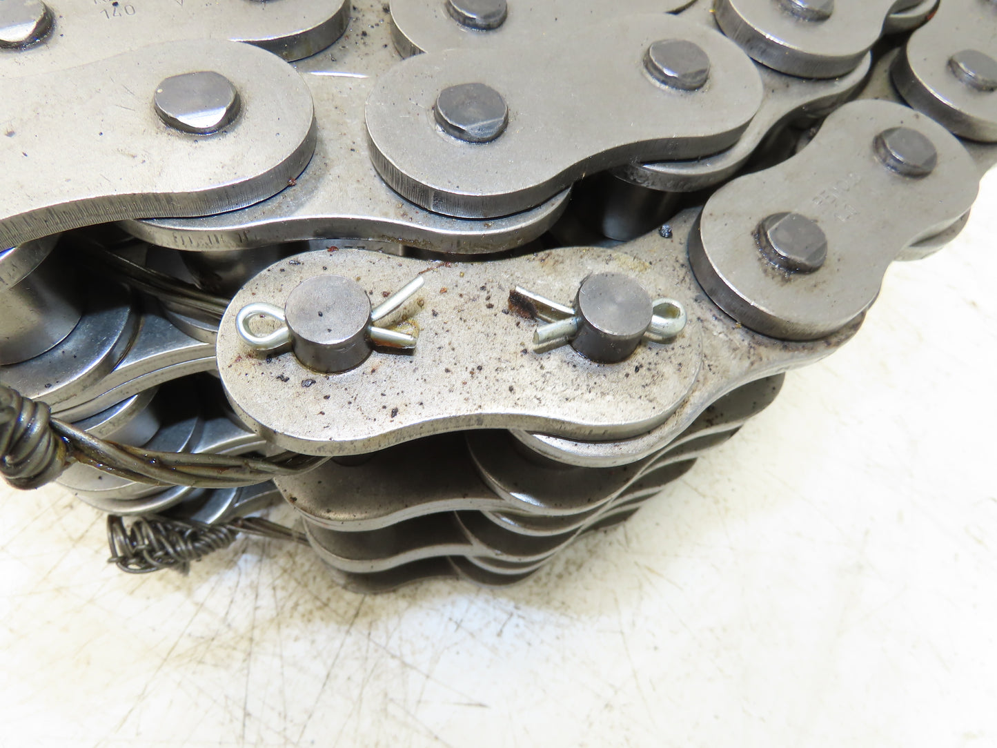 Renold 140 -3 V 3 Strand Roller Chain 1-3/4" Pitch Riveted 1" Rollers 10 Feet