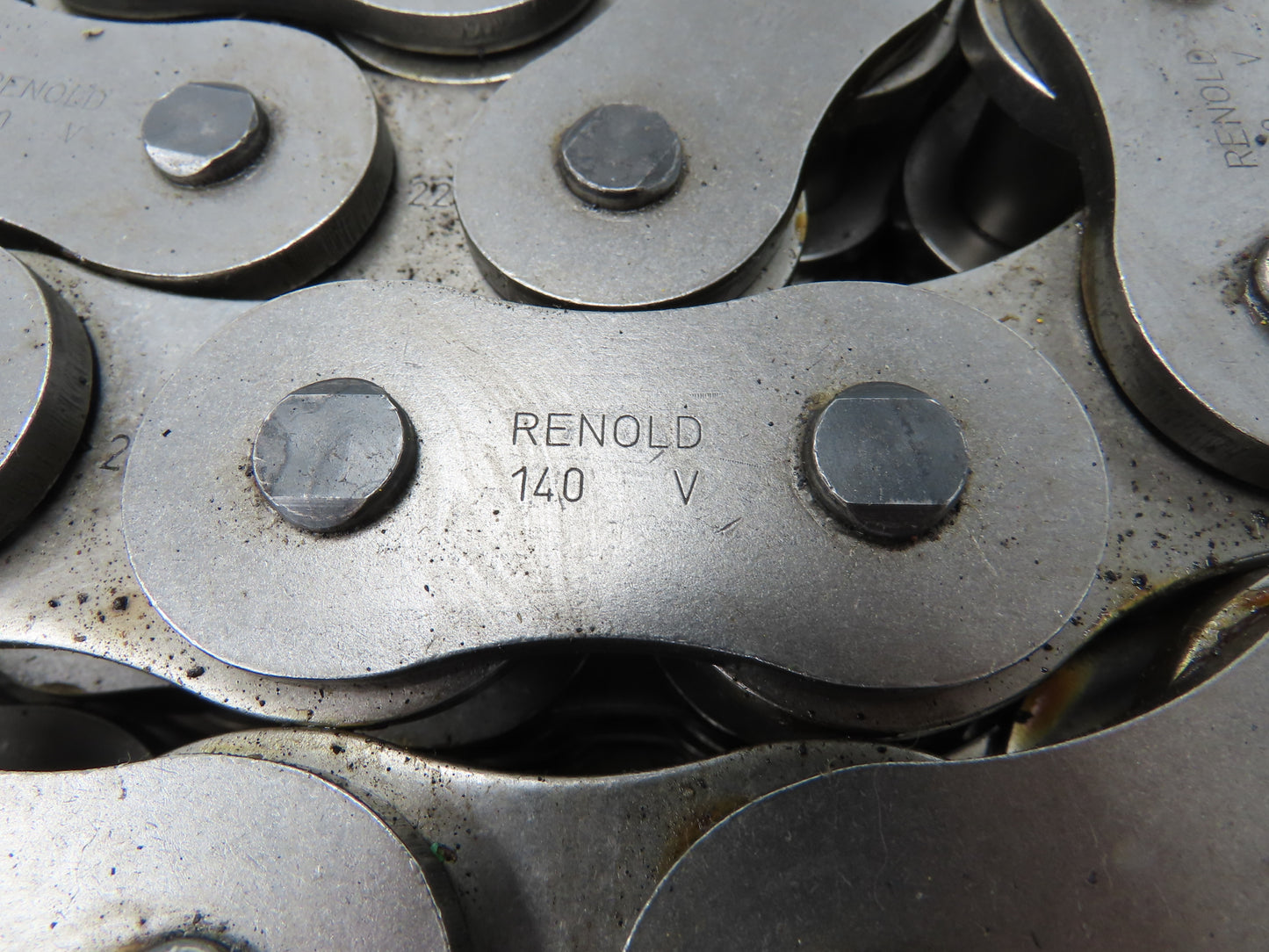 Renold 140 -3 V 3 Strand Roller Chain 1-3/4" Pitch Riveted 1" Rollers 10 Feet