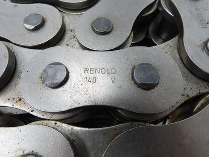 Renold 140 -3 V 3 Strand Roller Chain 1-3/4" Pitch Riveted 1" Rollers 10 Feet
