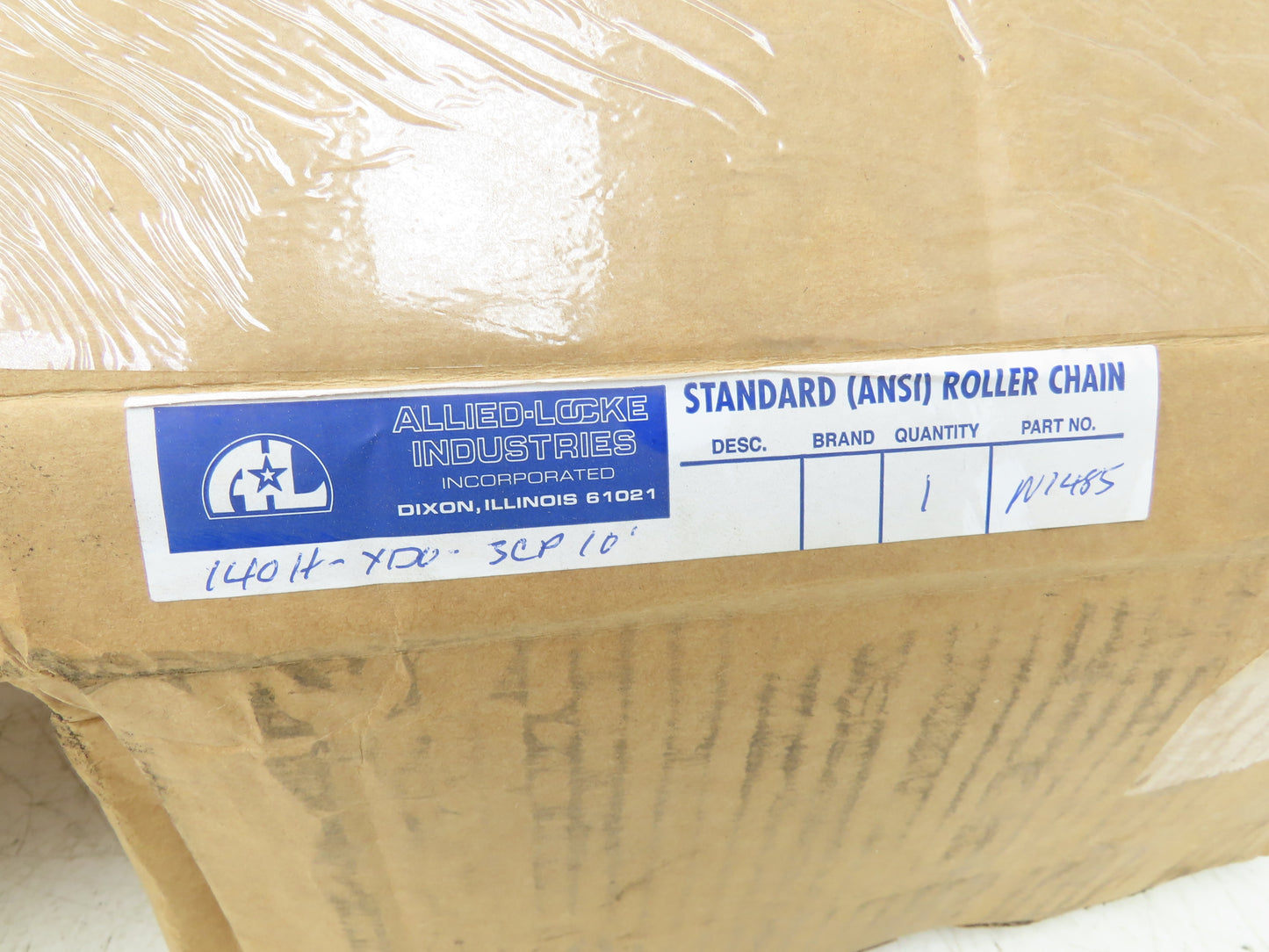 Allied Locke 140H-XDO-3CP 3 Strand Roller Chain 1-3/4" Pitch 1" Rollers 10 Feet