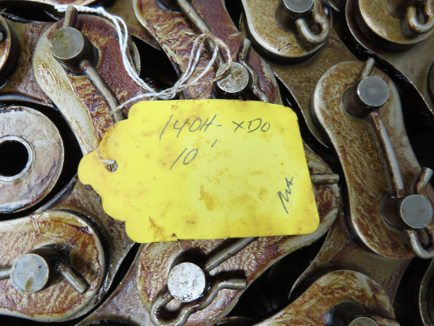 Allied Locke 140H-XDO-3CP 3 Strand Roller Chain 1-3/4" Pitch 1" Rollers 10 Feet