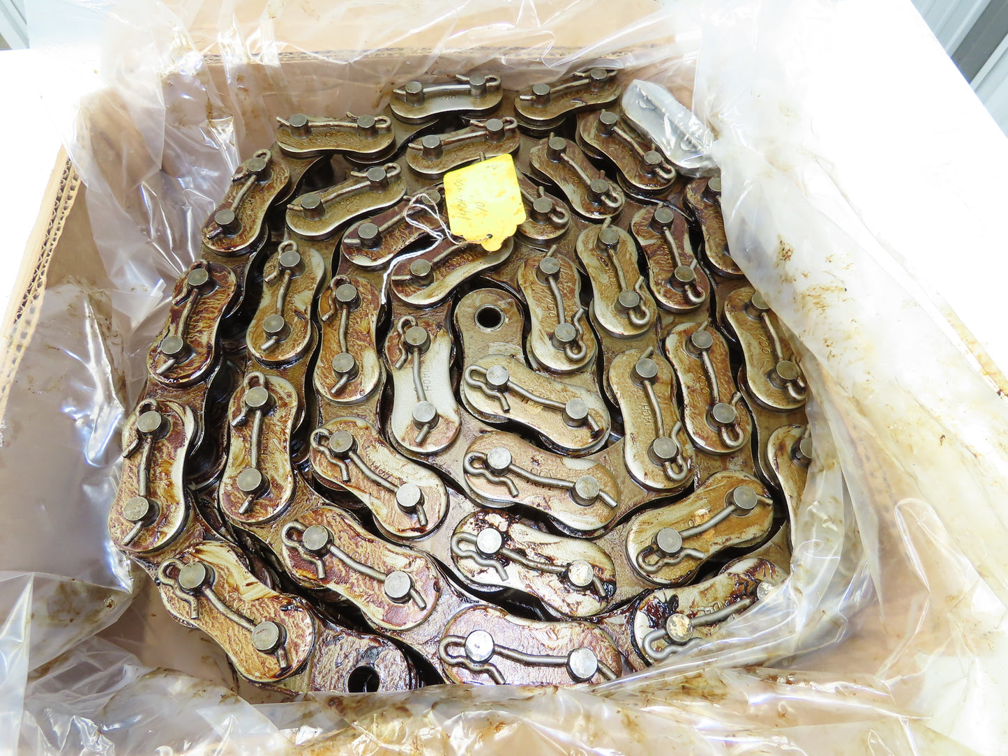 Allied Locke 140H-XDO-3CP 3 Strand Roller Chain 1-3/4" Pitch 1" Rollers 10 Feet