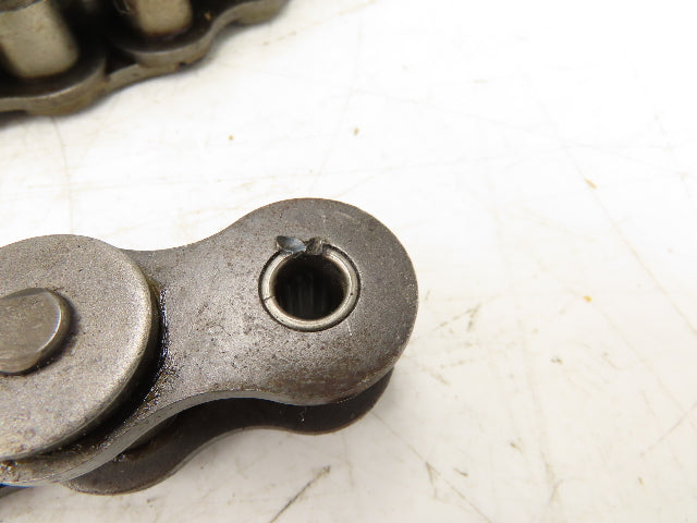 RS100 Roller Chain 1 Strand 1.250" Pitch 3/4" Rollers Taken From Reel 11' 6"