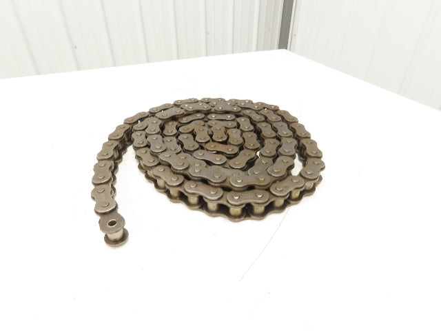 RS100 Roller Chain 1 Strand 1.250" Pitch 3/4" Rollers Taken From Reel 11' 6"