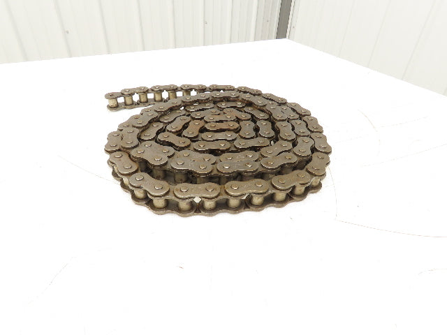 RS100 Roller Chain 1 Strand 1.250" Pitch 3/4" Rollers Taken From Reel 11' 6"