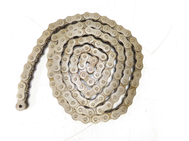 RS100 Roller Chain 1 Strand 1.250" Pitch 3/4" Rollers Taken From Reel 11' 6"
