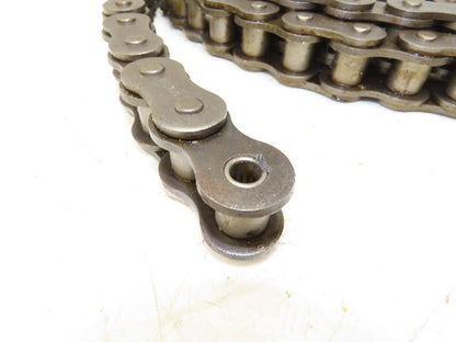 RS100 Roller Chain 1 Strand 1.250" Pitch 3/4" Rollers Taken From Reel 11' 6"