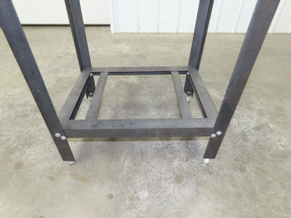 Granite Surface Inspection Plate 24 x 18 x 3" Black 2 Ledge Metal Stand