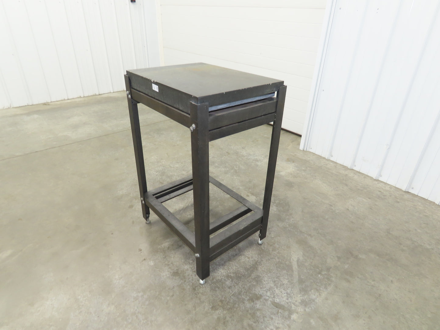 Granite Surface Inspection Plate 24 x 18 x 3" Black 2 Ledge Metal Stand