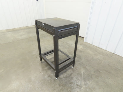 Granite Surface Inspection Plate 24 x 18 x 3" Black 2 Ledge Metal Stand