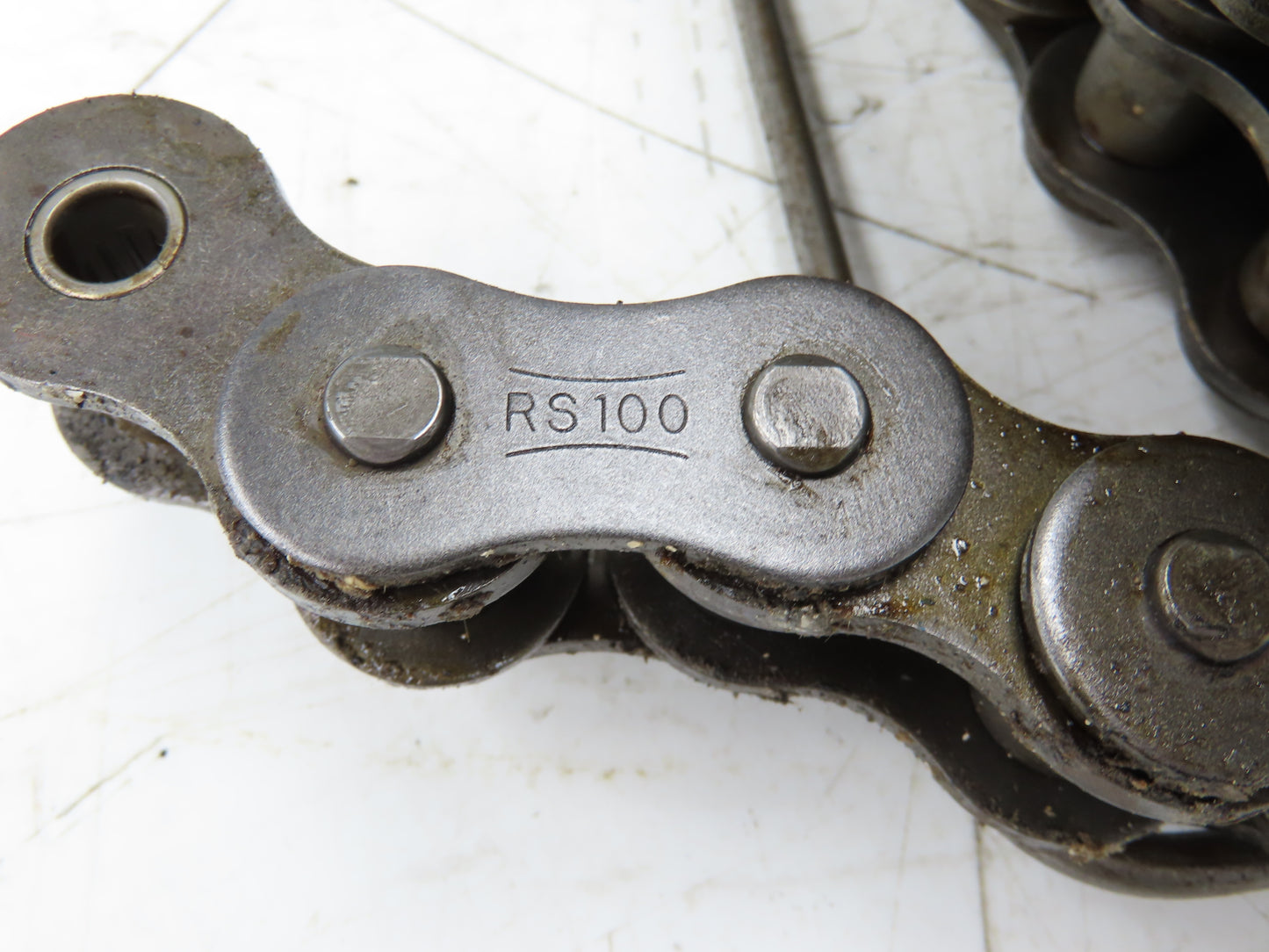 RS100 Roller Chain 1 Strand 1.250" Pitch 3/4" Rollers Large Reel 36 Feet Length