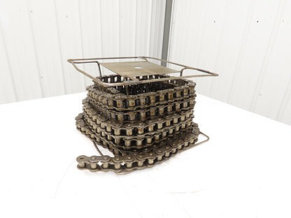 RS100 Roller Chain 1 Strand 1.250" Pitch 3/4" Rollers Large Reel 36 Feet Length