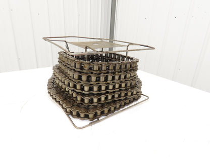 RS100 Roller Chain 1 Strand 1.250" Pitch 3/4" Rollers Large Reel 36 Feet Length