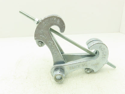 Anvil 4HYR3 1-Ton Adj I-Beam Steel Clamp Hanger 3-7" Beam 3/8"Rod 2160Lb
