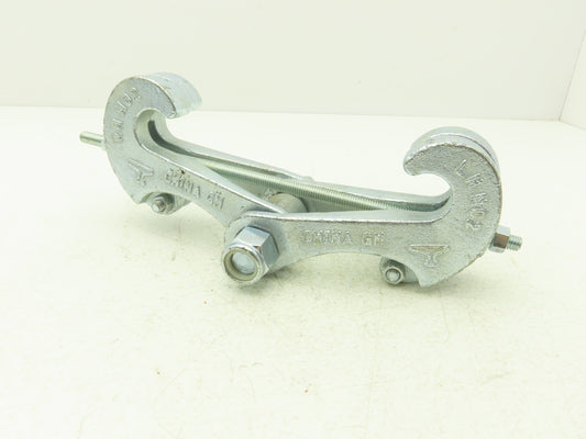 Anvil 4HYR3 1-Ton Adj I-Beam Steel Clamp Hanger 3-7" Beam 3/8"Rod 2160Lb