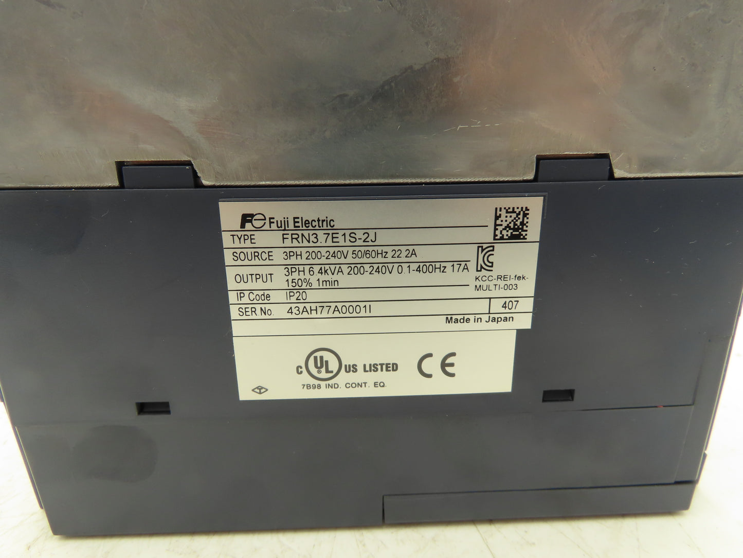 Fuji Electric FRENIC AC Inverter VFD Drive In 200-240V 3Ph Out 6.4kVA 1-400Hz